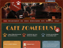 Tablet Screenshot of cafezomerlust.nl